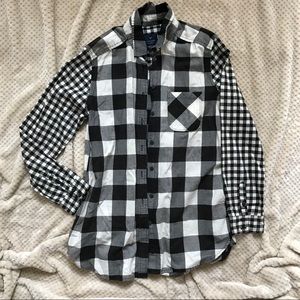CHECKER FLANNEL JEGGING SHIRT